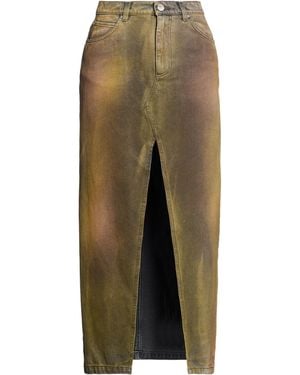 Pinko Khaki Denim Skirt Cotton - Green