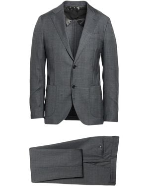 Lardini Charcoal Suit Wool - Grey