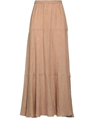 Kiton Maxi Skirt Linen - Brown