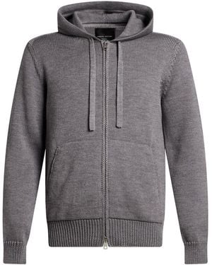 Roberto Collina Cardigan Merino Wool - Gray