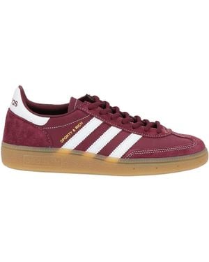 ADIDAS ORIGINALS X SPORTY & RICH Burgundy Trainers Leather - Purple