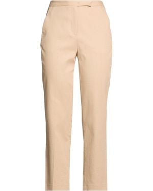 Gerard Darel Camel Pants Cotton, Elastane - Natural