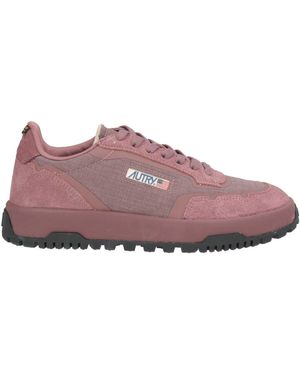 Autry Antique Rose Sneakers Leather, Textile Fibers - Purple