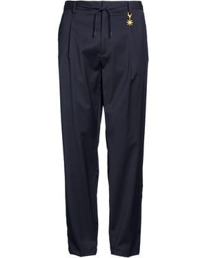 Manuel Ritz Trousers Wool, Elastane - Blue
