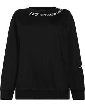 EA7 Sweatshirt Cotton, Elastane - Black