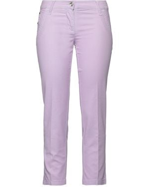 Jacob Cohen Lilac Pants Cotton, Elastane - Blue