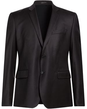 Brian Dales Midnight Blazer Wool, Polyester, Elastane - Black