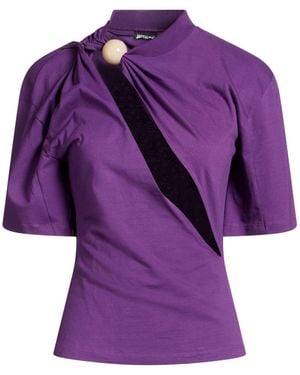 Jacquemus T-Shirt Cotton - Purple