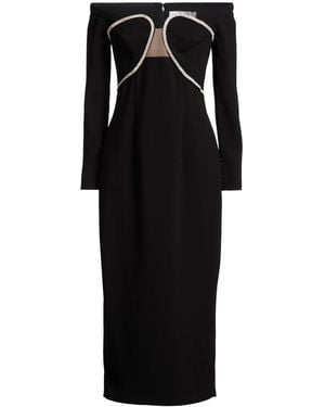 Self-Portrait Maxi Dresses - Black