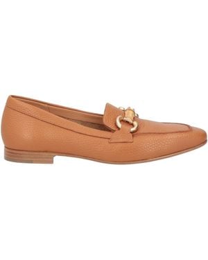 Mara Bini Tan Loafers Leather - Brown