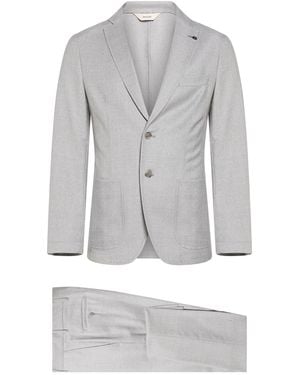 Paoloni Suit Virgin Wool, Elastane - Gray