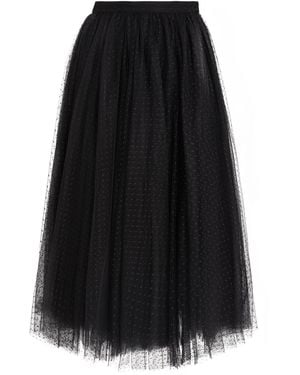 Elisabetta Franchi Midi Skirt Polyester - Black