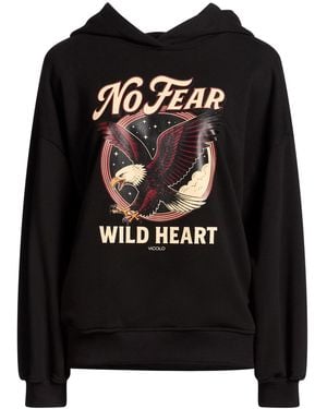 ViCOLO Sweatshirt Cotton, Elastane - Black