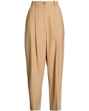 Marni Trousers Polyester, Virgin Wool, Elastane - Natural