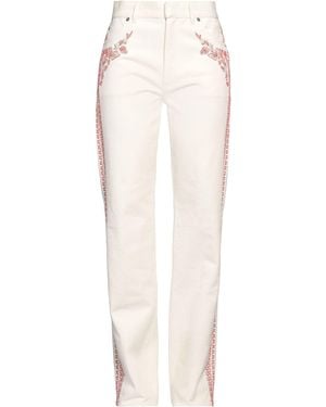 Dior Ivory Jeans Cotton, Glass, Polyester - White