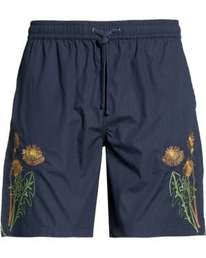 Universal Works Shorts & Bermuda Shorts Recycled Polyester, Cotton - Blue