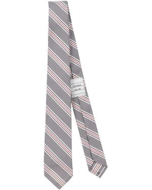 Thom Browne Ties & Bow Ties Silk, Cotton - Gray