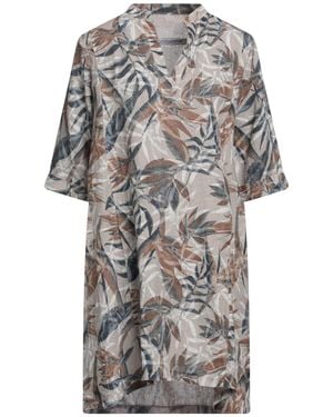 European Culture Mini Dress - Grey