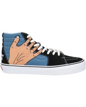 Vans Trainers Leather, Textile Fibres - Blue
