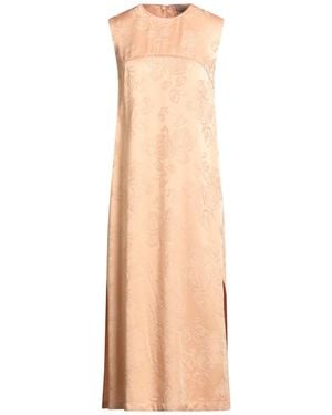 Semicouture Apricot Midi Dress Viscose, Acetate - Orange