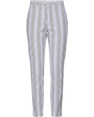 120% Lino Trousers Linen, Polyamide - Grey