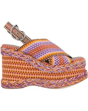 Amambaih Sandals Textile Fibers - Pink