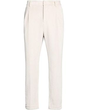 Daniele Alessandrini Ivory Pants Polyester, Polyamide, Elastane - Natural