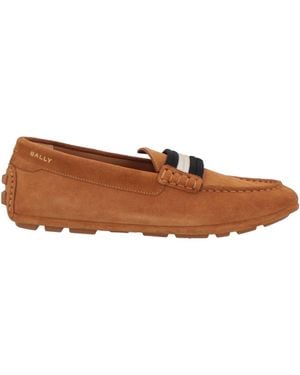 Bally Camel Loafers Calfskin - Brown