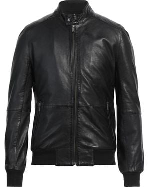 Arma Jacket Leather - Black
