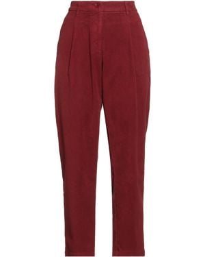 Aspesi Trousers Cotton, Elastane - Red