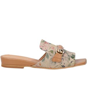 BARRACUDA'S COLLECTION Sandals Textile Fibres, Leather - Natural