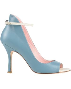 LES AMARANTI Light Pumps Leather - Blue