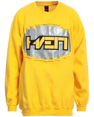 HAERVAERK Sweatshirt Polyester, Acrylic, Cotton - Yellow