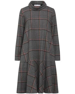 EMMA & GAIA Lead Midi Dress Polyester, Cotton - Gray