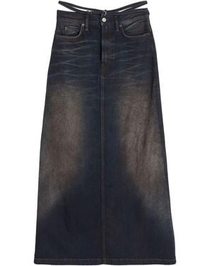 Acne Studios Denim Skirt Cotton - Blue