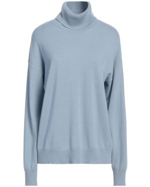 Bramani Cashmere Sky Turtleneck Cashmere - Blue