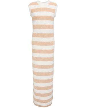 Eleventy Maxi Dress Cotton, Linen, Polyester - White