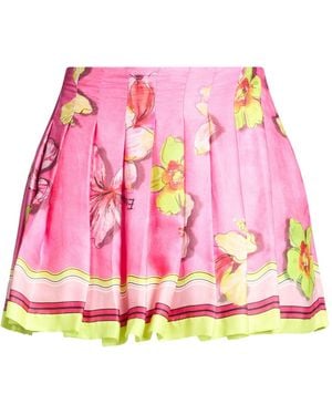 Ermanno Scervino Fuchsia Shorts & Bermuda Shorts Viscose - Pink
