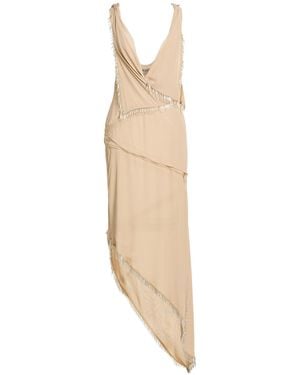 The Attico Maxi Dress Polyester, Glass, Polyamide - White