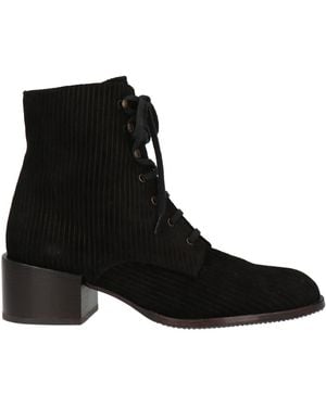 Chie Mihara Dark Ankle Boots Leather - Black