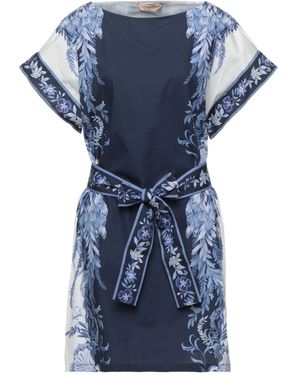 Twinset Mini Dress Cotton - Blue