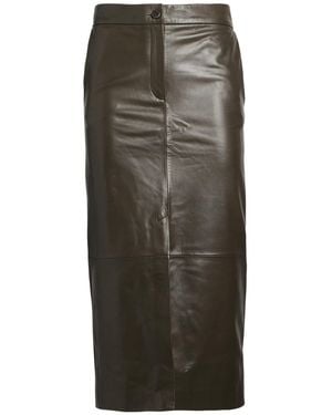 Antonelli Midi Skirt Lambskin - Green