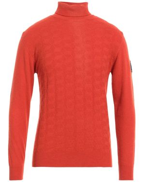 Roy Rogers Wool-Blend Turtleneck Knit Sweater - Red