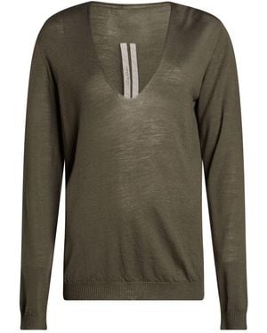 Rick Owens Dark Sweater Virgin Wool - Green