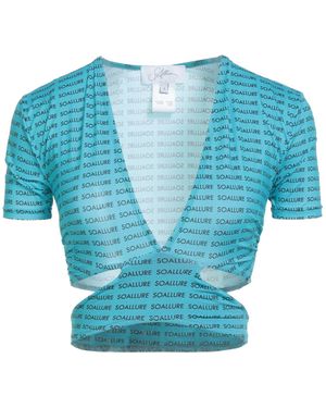 Soallure Top Polyester, Elastane - Blue