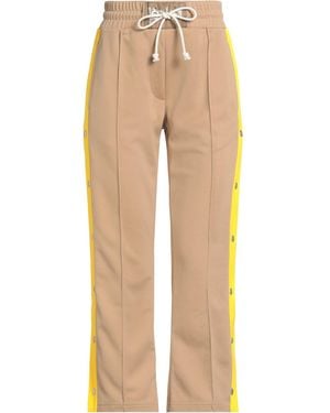 Palm Angels Camel Pants Polyester - Natural