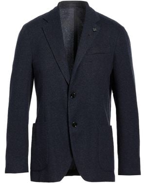 Lardini Midnight Blazer Lyocell, Polyamide - Blue
