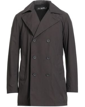People Of Shibuya Overcoat & Trench Coat - Black