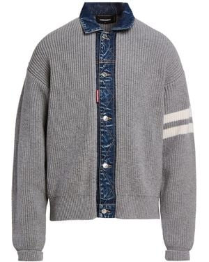 DSquared² Cardigan Wool, Cashmere, Cotton - Gray
