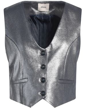 Dixie Tailored Vest Cotton, Elastane - Gray